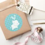 Moana Pua Heihei Silhouette Classic Round Sticker