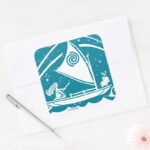 Moana Star Reader Square Sticker
