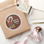 Moana Tribal Birthday Classic Round Sticker