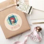 Moana Vintage Heihei Classic Round Sticker