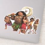 Moana And Crew Sticker
