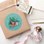 Moana And Simea Ocean Sisters Classic Round Sticker