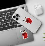 Money Heist Gun Laptop   Mobile Sticker