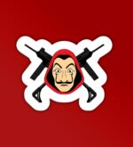 Money Heist Laptop   Mobile Sticker