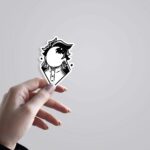 Monochrome Tanjiro Anime Stickers