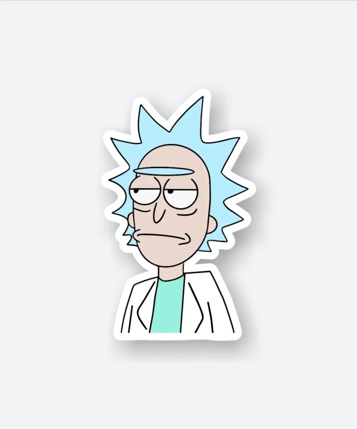 Morty Skeptic Look Sticker