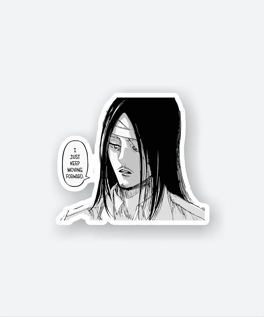Motivated Eren Sticker Motivated Eren Sticker