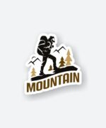 Mountain Trekking Sticker