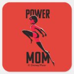 Mrs. Incredible Power Mom Square Sticker