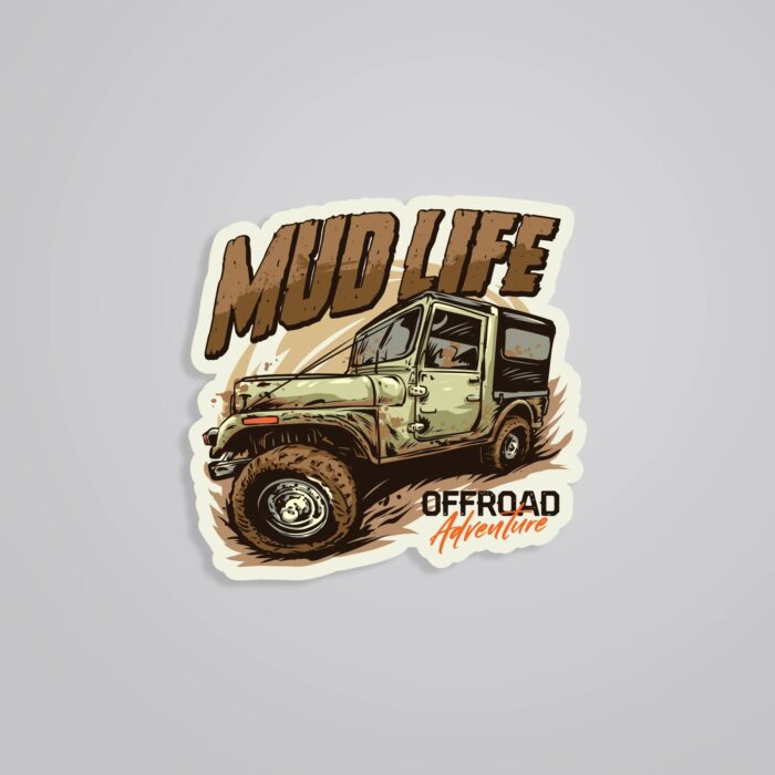 Mud Life Travels Stickers