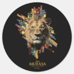 Mufasa Legacy Of The Pride Lands Classic Round Sticker