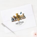 Mufasa Pride Lands Royal Family Classic Round Sticker