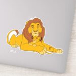 Mufasa Simba Resting Sticker
