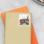 Munich City Architecture Post Stamp Travels Stickers