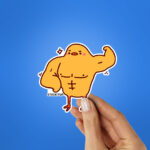 Muscular Chicken Sticker