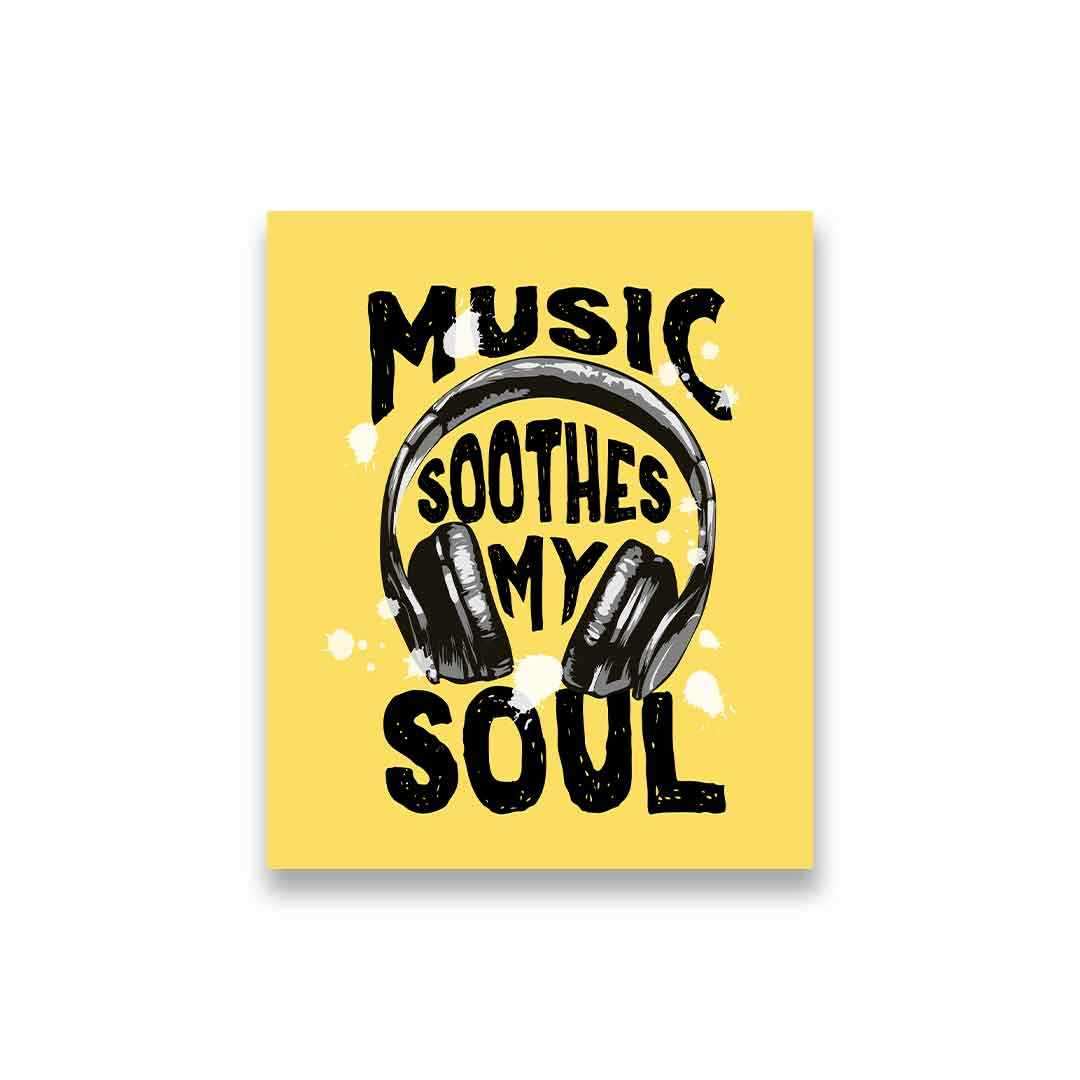 Music Soothes My Soul Sticker Music Soothes My Soul Sticker