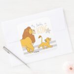 My Daddy Is King Square Sticker