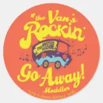 Mystery Machine If The Vans Rockin. Classic Round Sticker