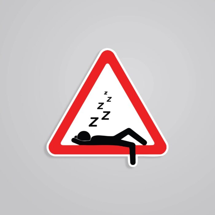 Nap Zone Ahead Witty Stickers