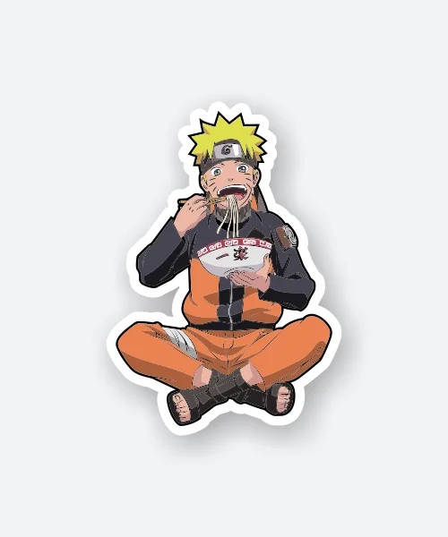 Naruto Eating Ramen Sticker
