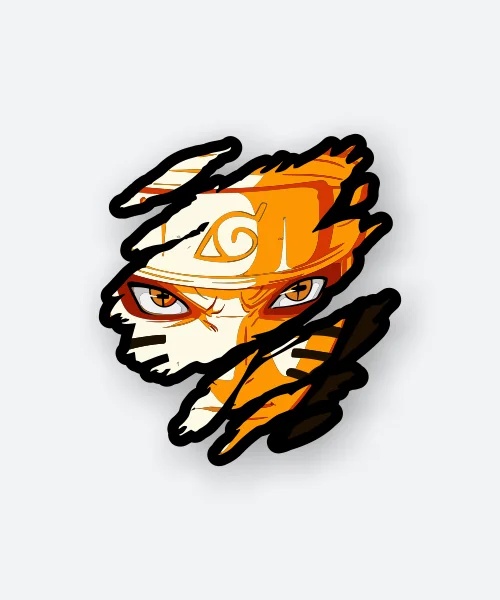 Naruto Furious Face Sticker