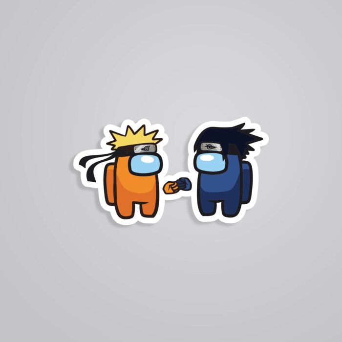Naruto Sasuke Among Us Characters Anime Stickers