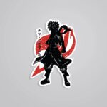 Natsu Dragneel Silhouette Anime Stickers