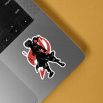 Natsu Dragneel Silhouette Anime Stickers