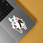 Natsu Lucy Happy Minimalist Anime Stickers