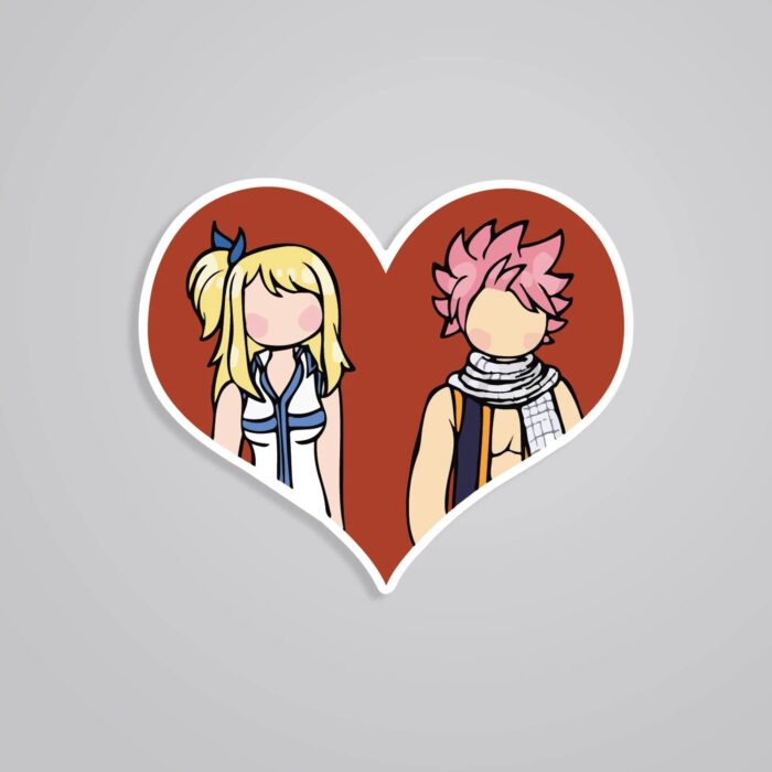 Natsu X Lucy Chibi Anime Stickers