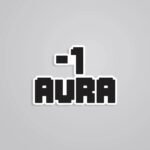 Negative Aura Witty Stickers