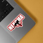 Nekoma Logo With Cat Anime Stickers