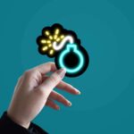 Neon Bomb Sticker