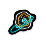 Neon Donut Universe Sticker