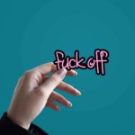 Neon F_ck off Sticker