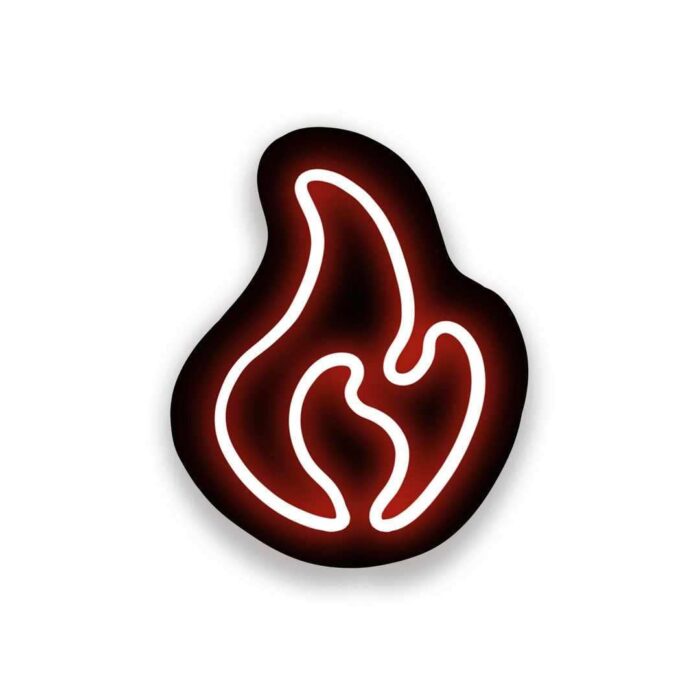Neon Fire Sticker