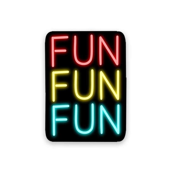 Neon Fun Fun Fun Sticker