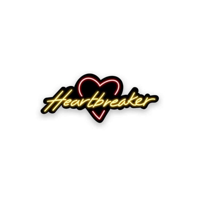 Neon Heartbreaker Sticker
