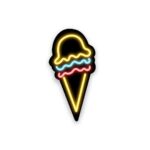 Neon Ice Cream Sticker