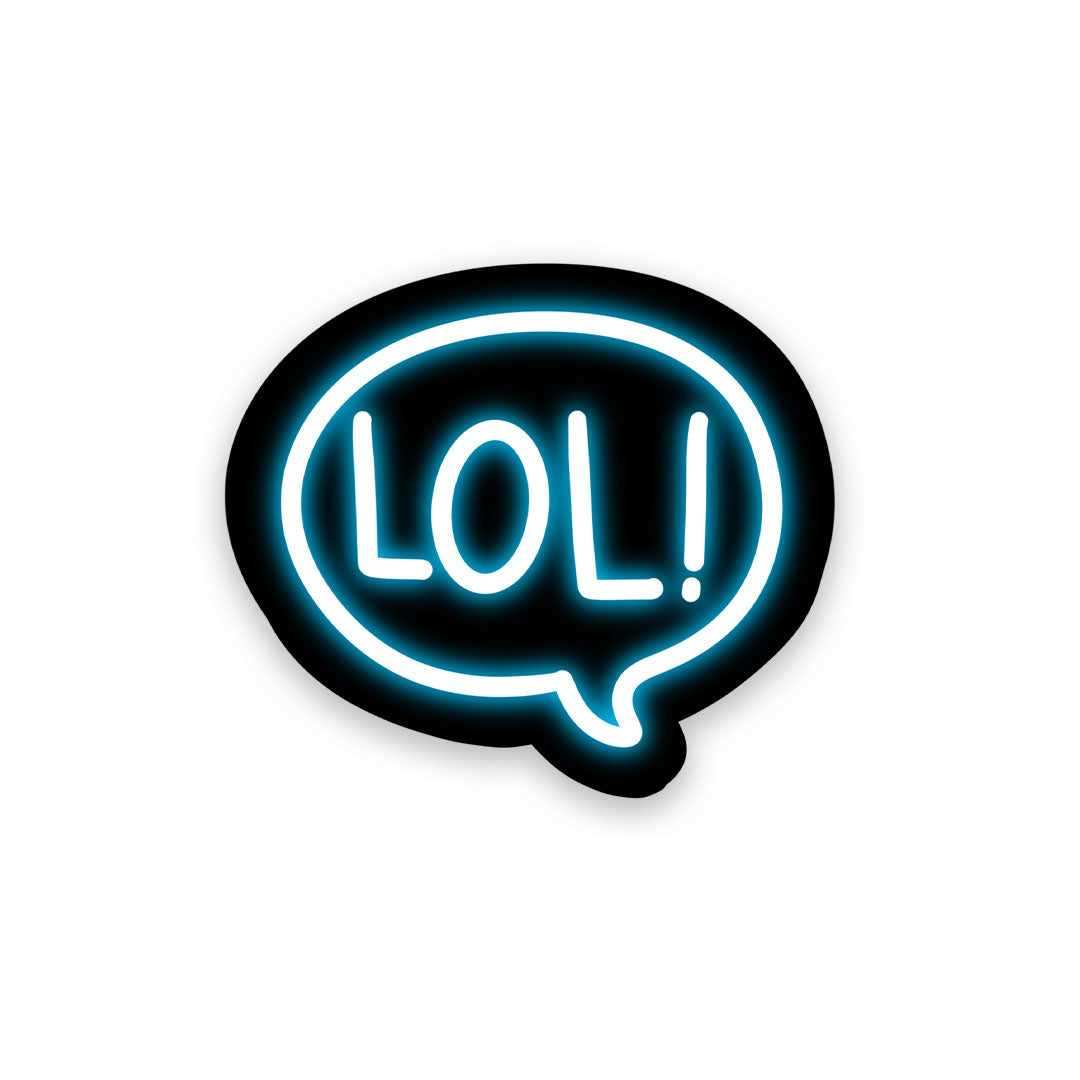 Neon LOL Sticker