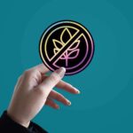 Neon No Weed Sticker