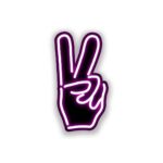 Neon Peace Sticker