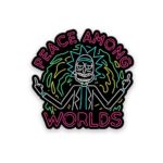 Neon Peace Among The World Sticker