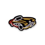Neon Vintage Car Sticker