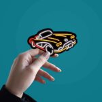 Neon Vintage Car Sticker