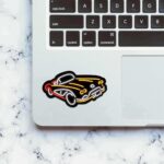 Neon Vintage Car Sticker