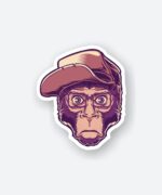 Nerd Monkey Sticker