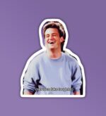 Nervous Fake Laughter Chandler   Friends Laptop   Mobile Sticker