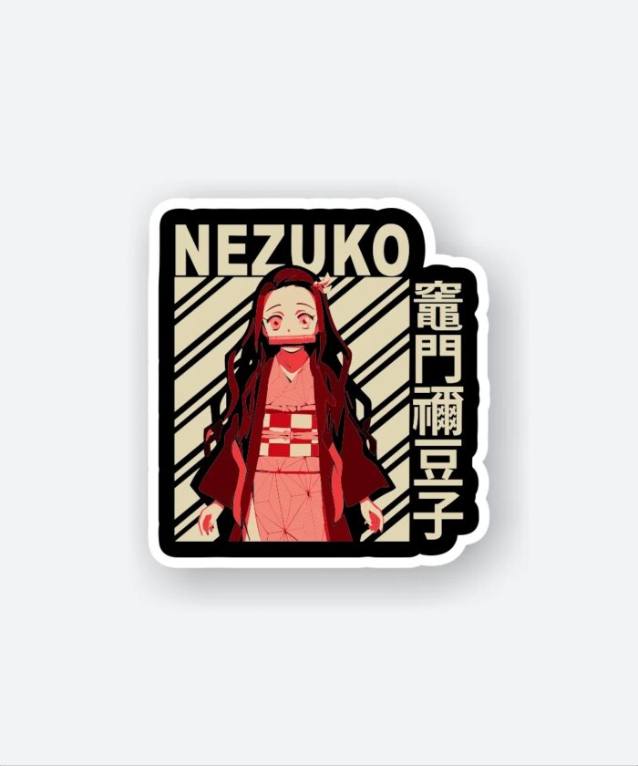 Nezuko Demon Slayer Ticket Sticker