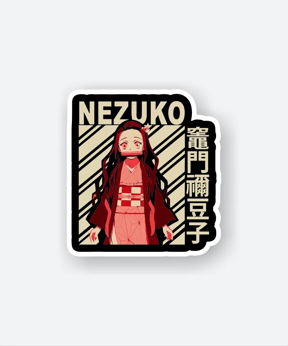 Nezuko Demon Slayer Ticket Sticker
